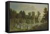 View of the Orange Tree Garden, Chiswick House-Pieter Andreas Rysbrack-Framed Stretched Canvas