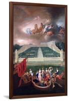 View of the Orangerie and the Chateau De Versailles with the Abduction of Helen, 1688-Jean Cotelle the Younger-Framed Giclee Print