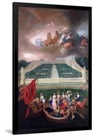 View of the Orangerie and the Chateau De Versailles with the Abduction of Helen, 1688-Jean Cotelle the Younger-Framed Giclee Print