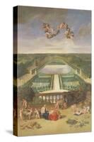 View of the Orangerie at Versailles-Jean the Younger Cotelle-Stretched Canvas