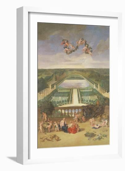 View of the Orangerie at Versailles-Jean the Younger Cotelle-Framed Giclee Print