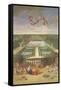 View of the Orangerie at Versailles-Jean the Younger Cotelle-Framed Stretched Canvas
