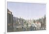 View of the Outer Courtyard of the Seraglio, Topkapi Palace, Constantinople-Anton Ignaz Melling-Framed Giclee Print