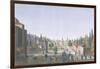 View of the Outer Courtyard of the Seraglio, Topkapi Palace, Constantinople-Anton Ignaz Melling-Framed Giclee Print