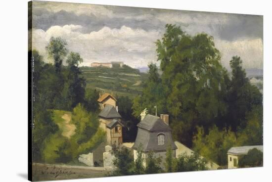 View of the outskirts of Caen, 1872-75-Stanislas Victor Edouard Lepine-Stretched Canvas