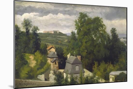 View of the outskirts of Caen, 1872-75-Stanislas Victor Edouard Lepine-Mounted Premium Giclee Print