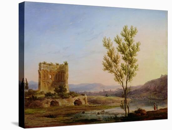 View of the Outskirts of Rome-Pierre Henri de Valenciennes-Stretched Canvas