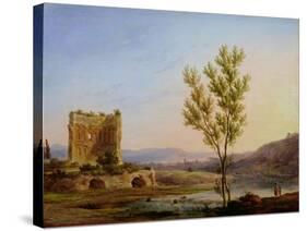 View of the Outskirts of Rome-Pierre Henri de Valenciennes-Stretched Canvas