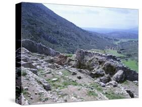 View of the Palace and Walls of the Acropolis with the Gulf of Argos in the Background-null-Stretched Canvas