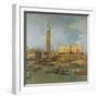 View of the Palace of St Mark, Venice, with Preparations for the Doge's Wedding-Canaletto-Framed Premium Giclee Print