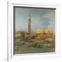 View of the Palace of St Mark, Venice, with Preparations for the Doge's Wedding-Canaletto-Framed Giclee Print