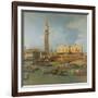 View of the Palace of St Mark, Venice, with Preparations for the Doge's Wedding-Canaletto-Framed Giclee Print