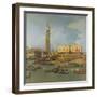 View of the Palace of St Mark, Venice, with Preparations for the Doge's Wedding-Canaletto-Framed Giclee Print