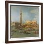 View of the Palace of St Mark, Venice, with Preparations for the Doge's Wedding-Canaletto-Framed Giclee Print