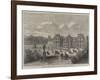 View of the Palace of the French Senate, from the Gardens of the Luxembourg-Felix Thorigny-Framed Giclee Print