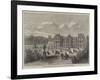 View of the Palace of the French Senate, from the Gardens of the Luxembourg-Felix Thorigny-Framed Giclee Print