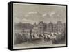 View of the Palace of the French Senate, from the Gardens of the Luxembourg-Felix Thorigny-Framed Stretched Canvas