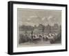 View of the Palace of the French Senate, from the Gardens of the Luxembourg-Felix Thorigny-Framed Giclee Print
