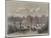 View of the Palace of the French Senate, from the Gardens of the Luxembourg-Felix Thorigny-Mounted Giclee Print