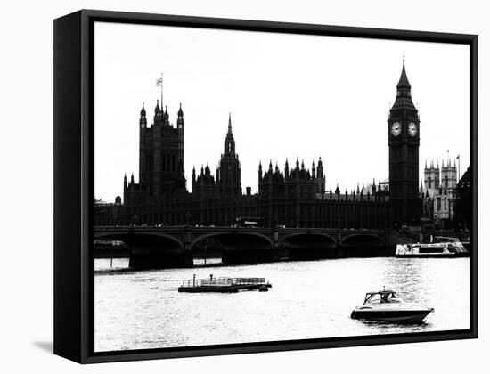 View of the Palace of Westminster and Big Ben - City of London - UK - England - United Kingdom-Philippe Hugonnard-Framed Stretched Canvas