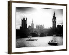 View of the Palace of Westminster and Big Ben - City of London - UK - England - United Kingdom-Philippe Hugonnard-Framed Photographic Print