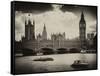 View of the Palace of Westminster and Big Ben - City of London - UK - England - United Kingdom-Philippe Hugonnard-Framed Stretched Canvas