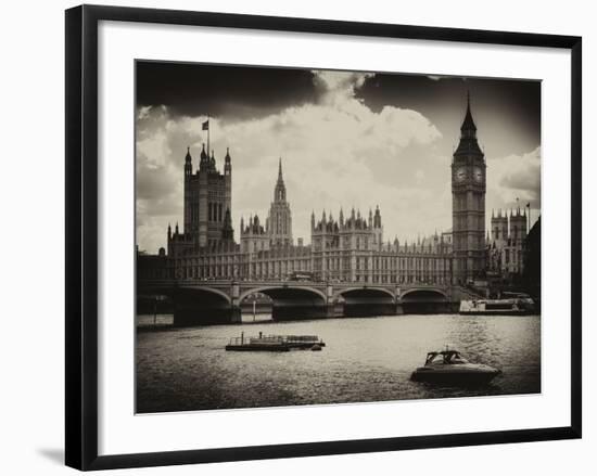 View of the Palace of Westminster and Big Ben - City of London - UK - England - United Kingdom-Philippe Hugonnard-Framed Photographic Print