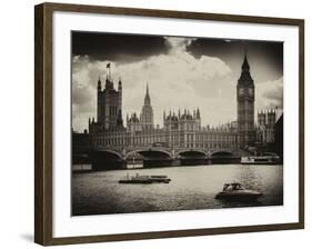 View of the Palace of Westminster and Big Ben - City of London - UK - England - United Kingdom-Philippe Hugonnard-Framed Photographic Print