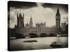 View of the Palace of Westminster and Big Ben - City of London - UK - England - United Kingdom-Philippe Hugonnard-Stretched Canvas