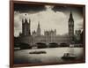 View of the Palace of Westminster and Big Ben - City of London - UK - England - United Kingdom-Philippe Hugonnard-Framed Photographic Print