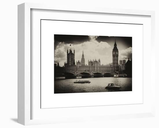 View of the Palace of Westminster and Big Ben - City of London - UK - England - United Kingdom-Philippe Hugonnard-Framed Art Print