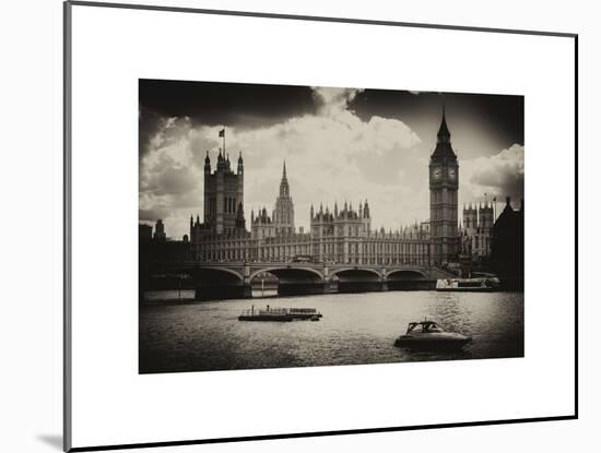 View of the Palace of Westminster and Big Ben - City of London - UK - England - United Kingdom-Philippe Hugonnard-Mounted Art Print