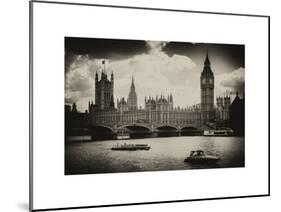 View of the Palace of Westminster and Big Ben - City of London - UK - England - United Kingdom-Philippe Hugonnard-Mounted Art Print