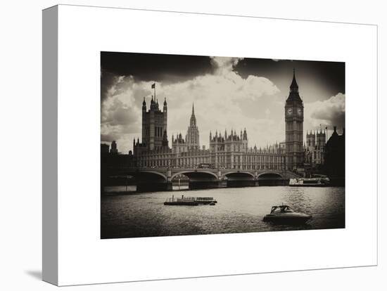 View of the Palace of Westminster and Big Ben - City of London - UK - England - United Kingdom-Philippe Hugonnard-Stretched Canvas