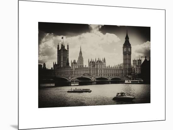 View of the Palace of Westminster and Big Ben - City of London - UK - England - United Kingdom-Philippe Hugonnard-Mounted Art Print