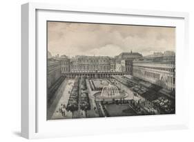 View of the Palais-Royal in 1834, 1915-Albert Delton-Framed Giclee Print