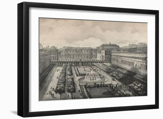 View of the Palais-Royal in 1834, 1915-Albert Delton-Framed Premium Giclee Print