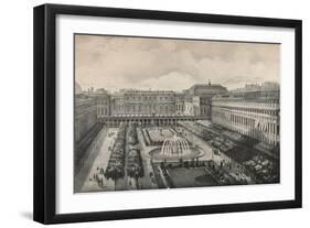 View of the Palais-Royal in 1834, 1915-Albert Delton-Framed Premium Giclee Print