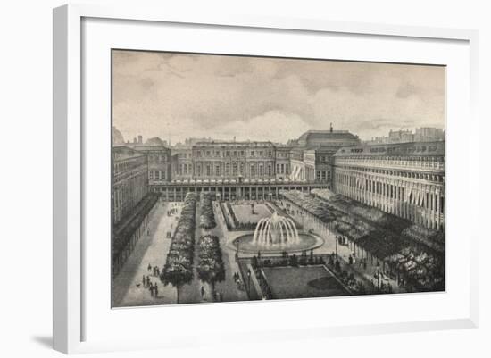 View of the Palais-Royal in 1834, 1915-Albert Delton-Framed Giclee Print