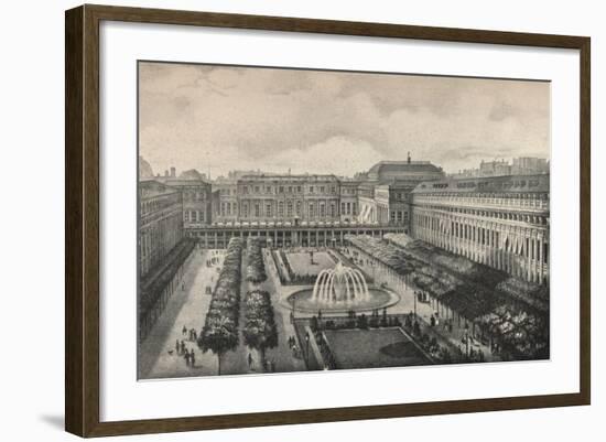 View of the Palais-Royal in 1834, 1915-Albert Delton-Framed Giclee Print