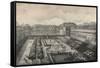 View of the Palais-Royal in 1834, 1915-Albert Delton-Framed Stretched Canvas