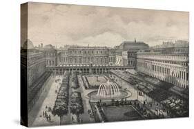 View of the Palais-Royal in 1834, 1915-Albert Delton-Stretched Canvas