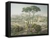 View of the Palatine Hill in Rome-Louis-Francois Cassas-Framed Stretched Canvas