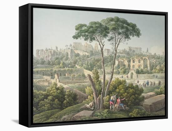 View of the Palatine Hill in Rome-Louis-Francois Cassas-Framed Stretched Canvas