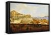 View of the Palazzo Reale, Naples-Joseph Rebell-Framed Stretched Canvas