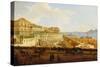 View of the Palazzo Reale, Naples-Joseph Rebell-Stretched Canvas