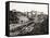 View of the Panama Canal under Construction-null-Framed Stretched Canvas