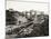 View of the Panama Canal under Construction-null-Mounted Photographic Print