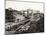 View of the Panama Canal under Construction-null-Mounted Photographic Print