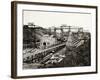 View of the Panama Canal under Construction-null-Framed Photographic Print